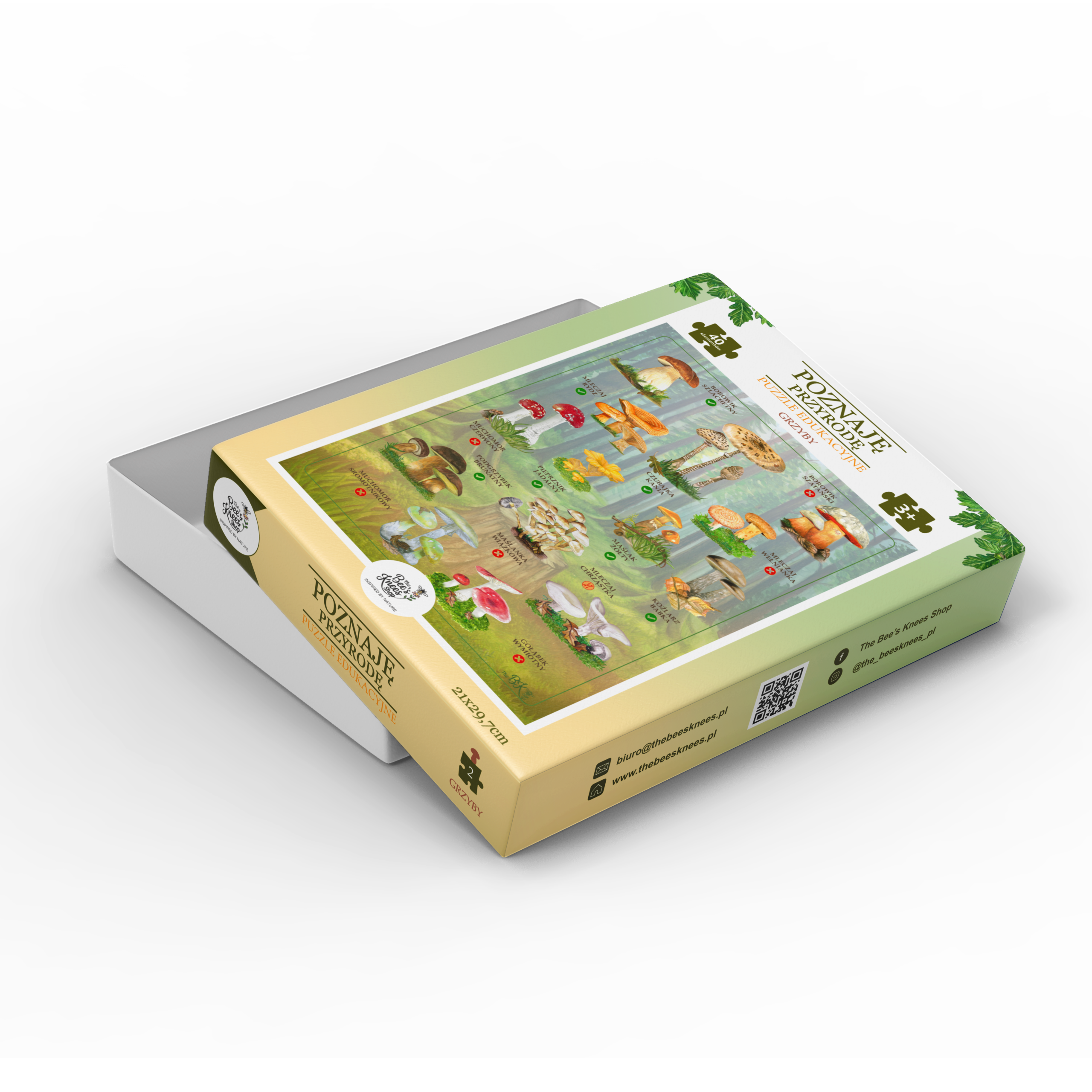 Puzzle edukacyjne Poznaję Przyrodę - GRZYBY - obrazek 2