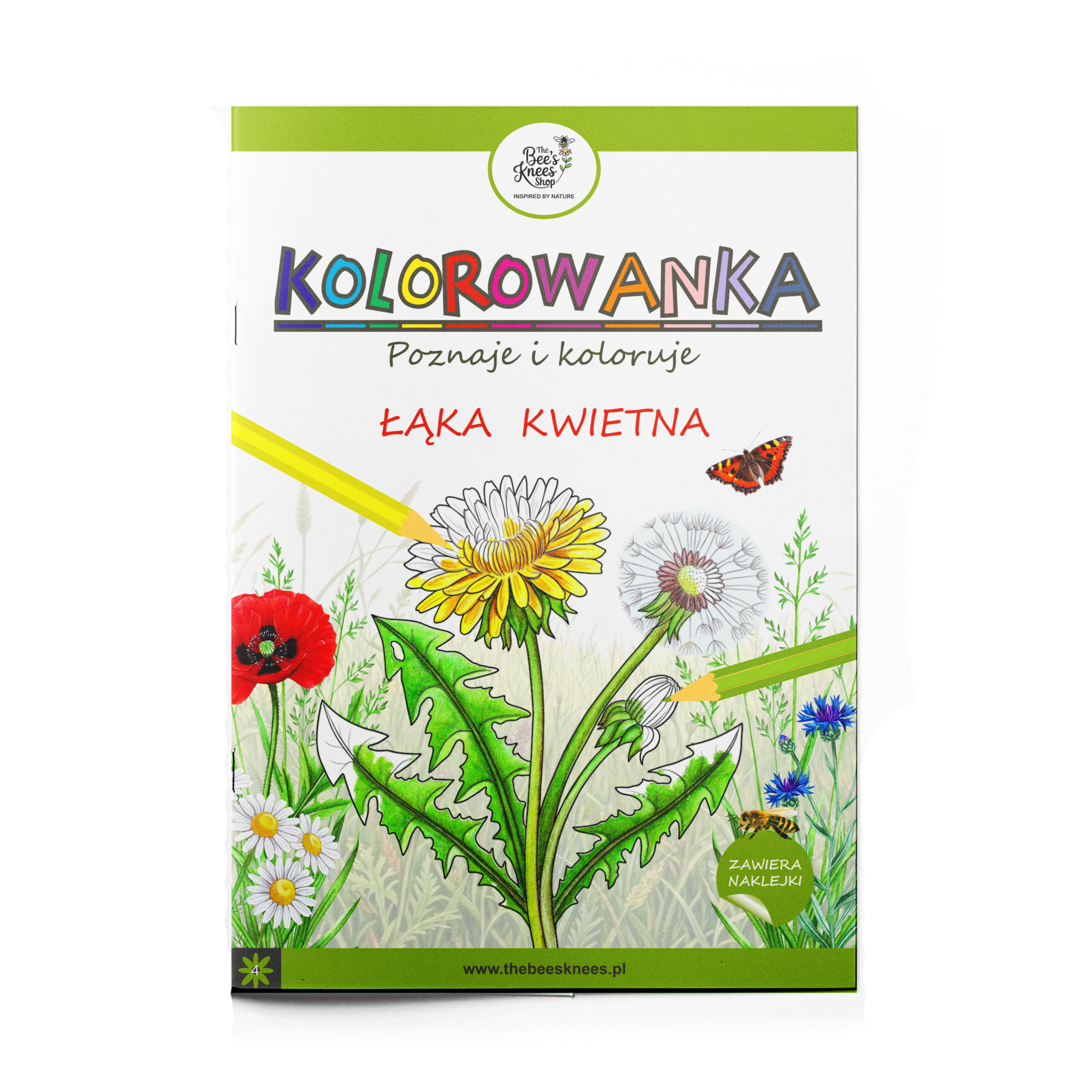 Kolorowanka ŁĄKA KWIETNA